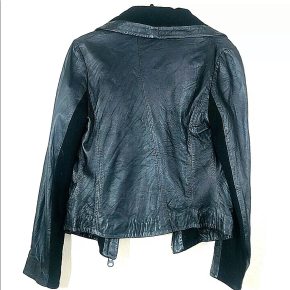 Doma Leather Black Motorcycle Jacket Women’s Large - Picture 5 of 7